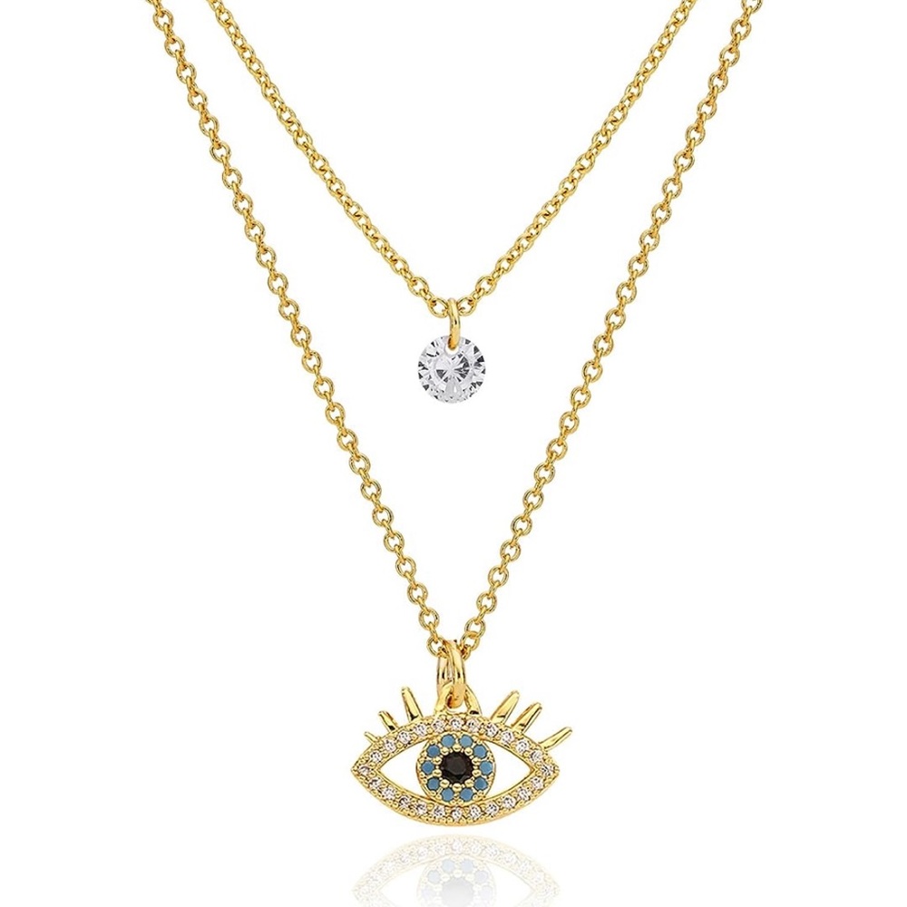 Evil Eye gold necklace for Women or Symbol of protection